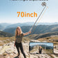 TELESIN 70" Phone Tripod Stand, Auto-Open Selfie Stick, Magnetic Remote, 360° Adjustable