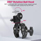 ULANZI R099 Super Clamp Camera Mount with 360° Ballhead for Bike/Bicycle/Motorcycle Handlebar Pole Tripod Tube Crossbar Gimbal Rods Mount
