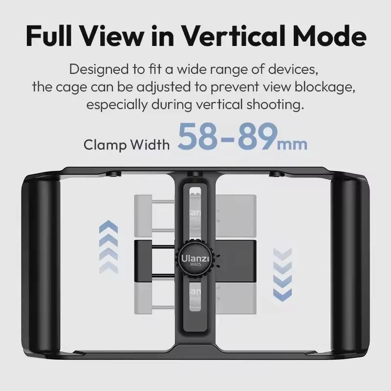 Ulanzi MA05 Universal Phone Cage with Bluetooth Remote for Vlogging & Video
