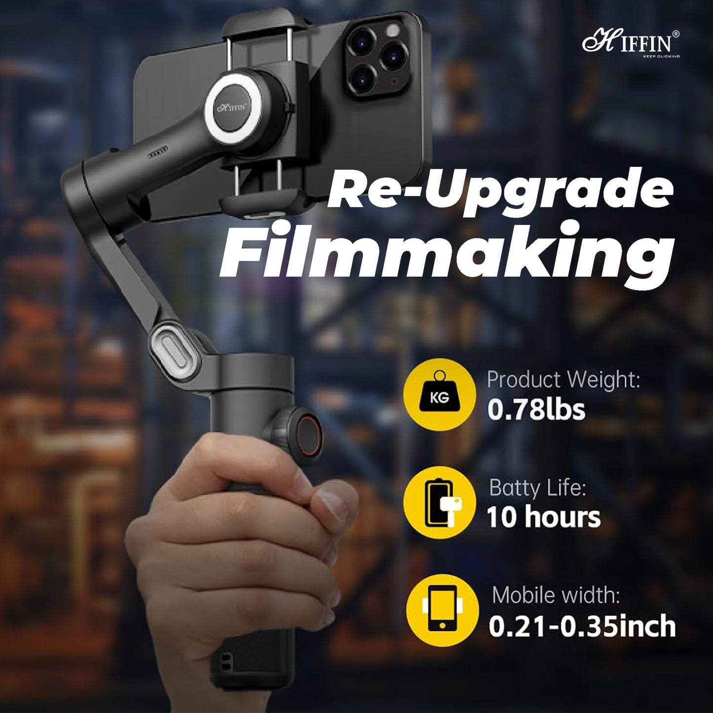 Smart X Gimbal Stabilizer 3-Axis Smartphone Foldable Gimbal