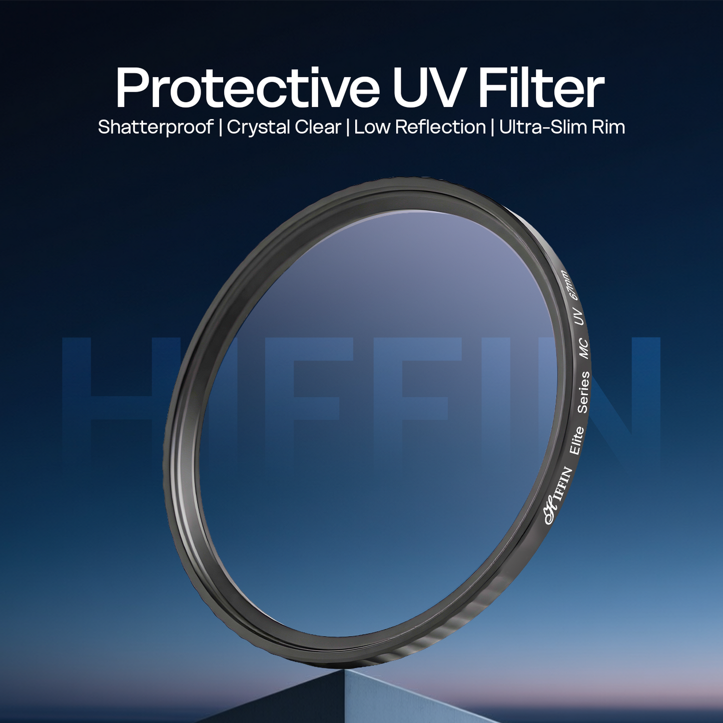 Elite Series UV Filter (40.5mm–95mm) | HD 18-Layer Nano Coating | Waterproof, Scratch Resistant, Slim