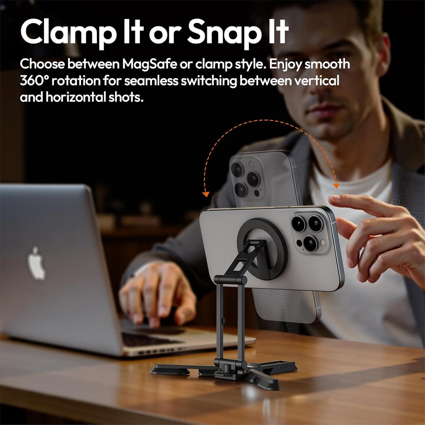 ULANZI SK29 Magnetic MagSafe Mini Tripod, 1/4” Arca Uka, iPhone 12–17