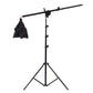 HIFFIN E27 4 Point Studio Double Holder Kit Umbrella White + Studio Light Stand 9 FT Bulb Holder KIT Mark IIII | 4 Double Holder | 4 Light Stand 9ft | 4 Umbrella | 8 20 W LED Bulb | 1 Boom