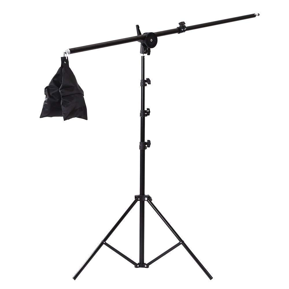 HIFFIN E27 4 Point Studio Double Holder Kit Umbrella White + Studio Light Stand 9 FT Bulb Holder KIT Mark IIII | 4 Double Holder | 4 Light Stand 9ft | 4 Umbrella | 8 20 W LED Bulb | 1 Boom