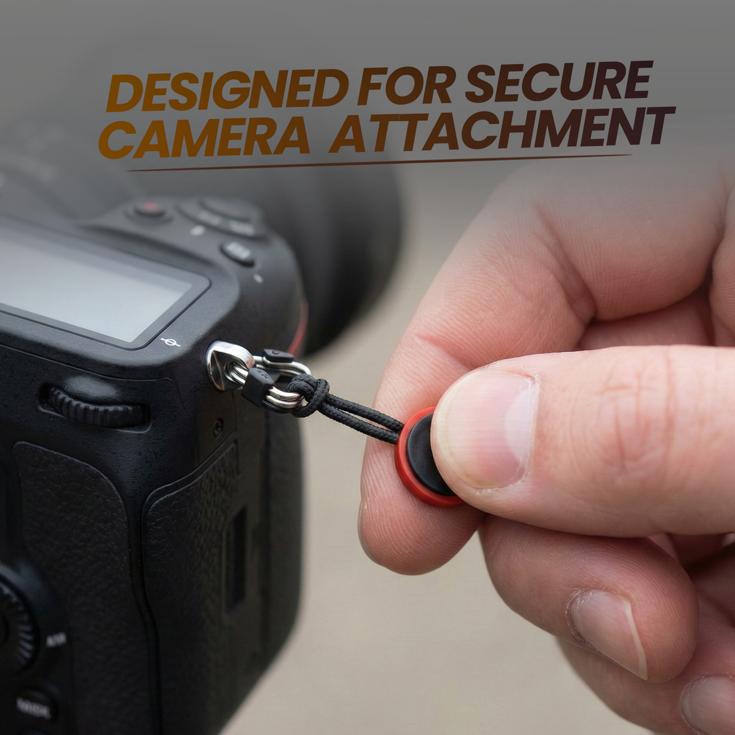 Slide Belt Adjustable Neck/Shoulder Sling Strap, QR Black Nylon, 61–124cm DSLR