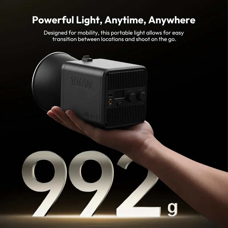 Ulanzi ML100W COB Video Light with Built-In Battery Bi RGB