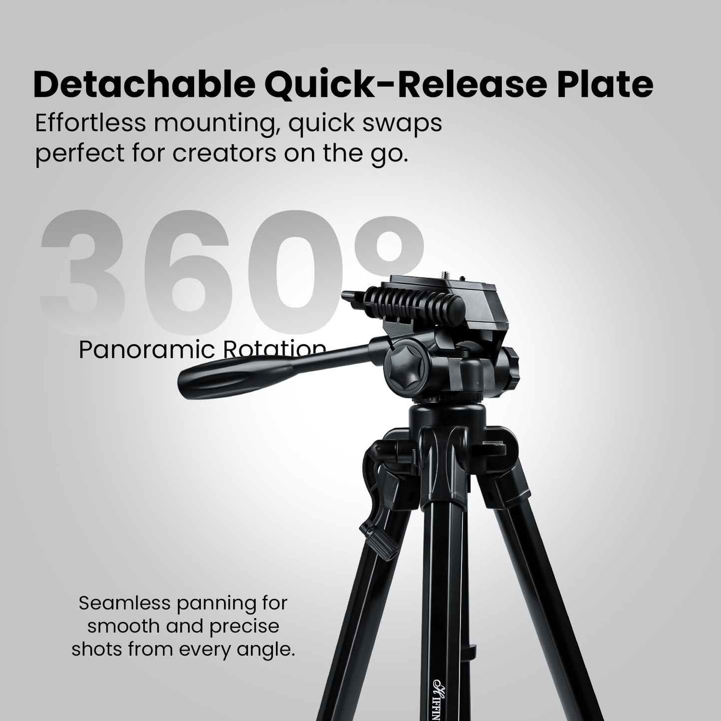 HF-3600 Professional Portable Lightweight Travel Aluminum Camera Tripod