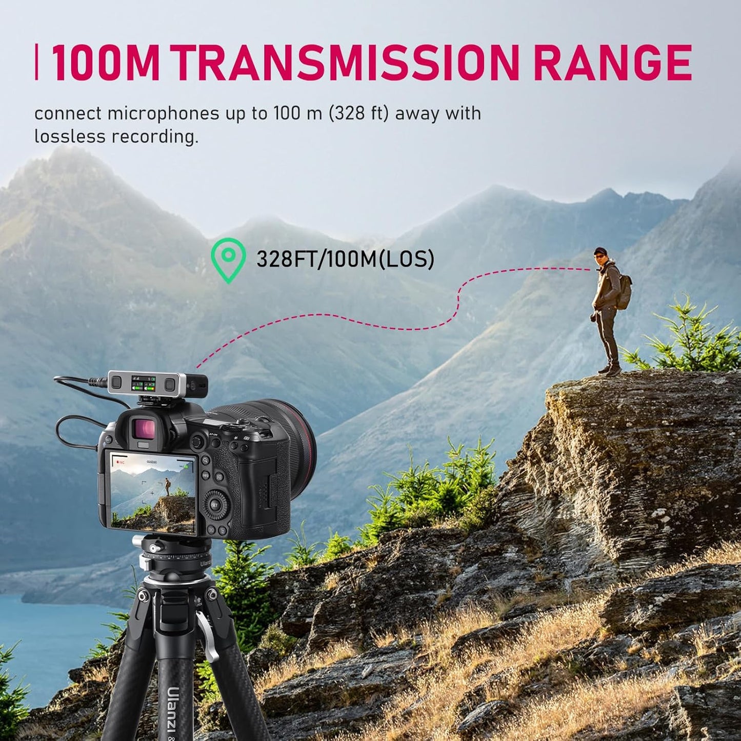 Ulanzi U-Mic AM18 Wireless Lavalier Microphone System A018GBB2