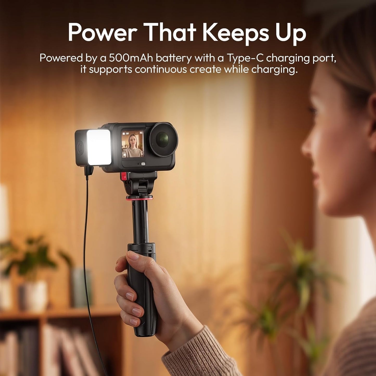 ULANZI LM24 Vlogging Light for DJI Osmo Waterproof Magnetic LED Fill