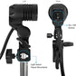 HIFFIN E27 Single Blub Holder Set of 2 Pcs Photography Photo Light Lamp Bulb Bracket Studio