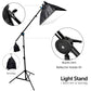 HIFFIN Photo Studio 9 FT Light Stand with 4.5 FT Boom Arm and Empty Sandbag for Supporting Softbox Lighting Photography Tripod with Carry Bag