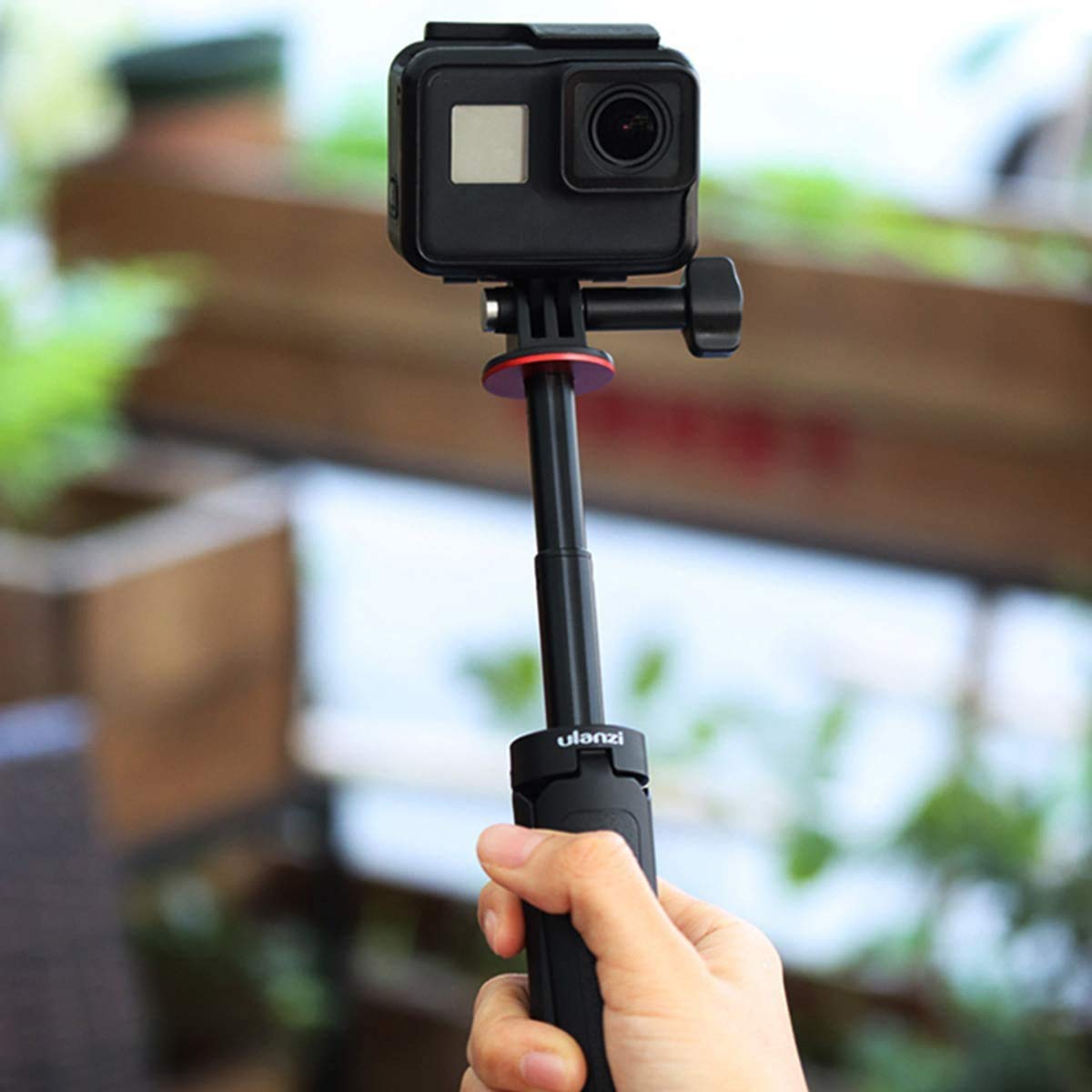 Ulanzi MT-09 Extention Vlog Tripod Mini Portable Handle Grip for Gopro Hero 12, 11, 10, 9, GoPro max Black Session Osmo Action Camera
