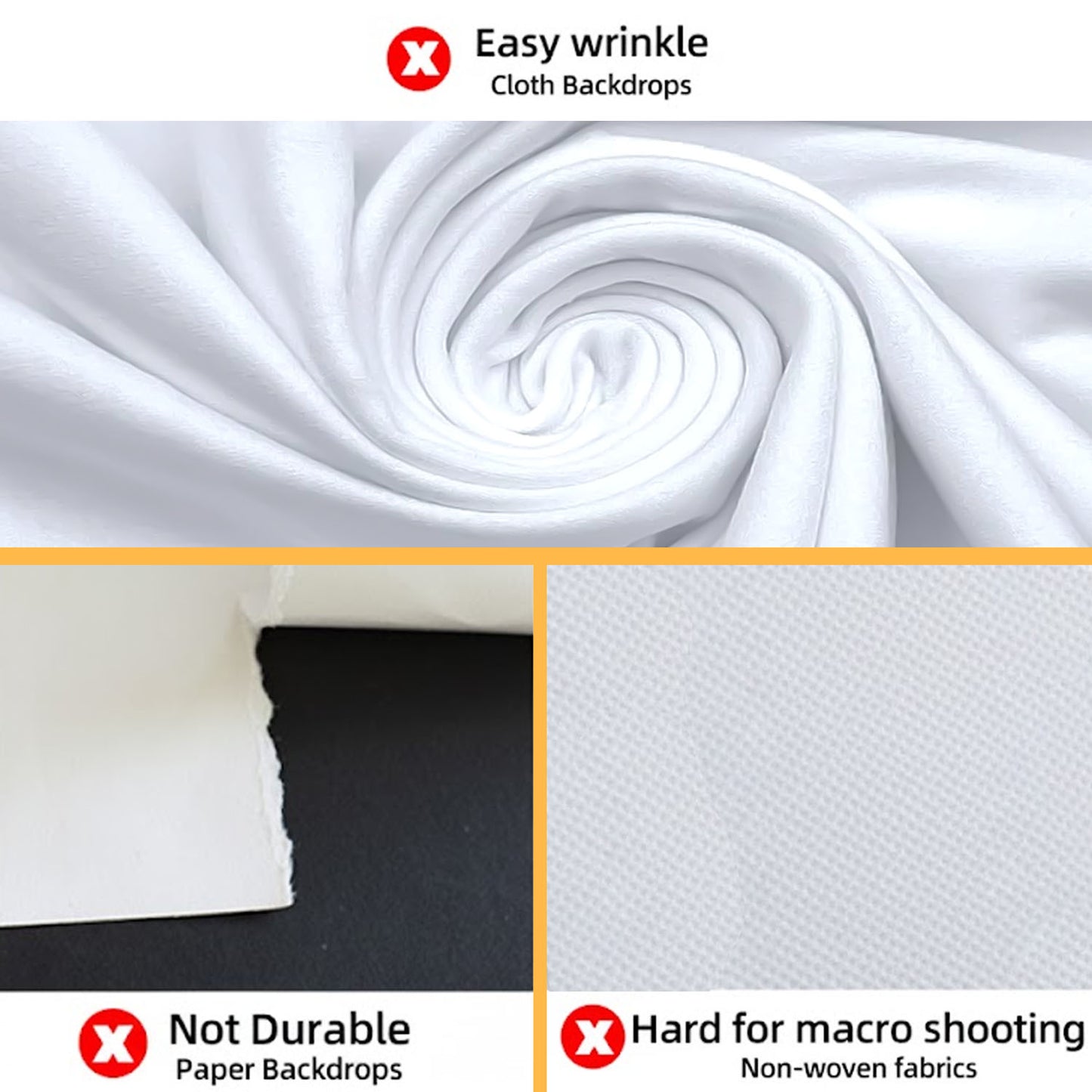 60x120cm PVC Matte Photography Backdrop – White, Black & Combo for Product Shoots