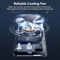 ULANZI P40 RGB LED Video Light 40W, 5000mAh, CRI96+, 2700K-6500K, PD Quick Charge, Fan, Magnetic Diffuser, 1/4" Thread