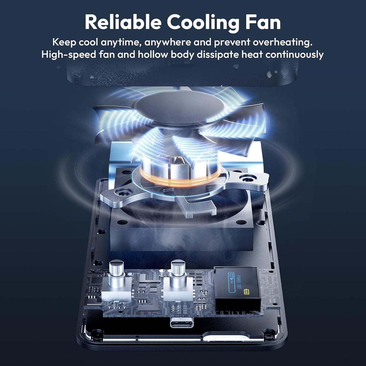 ULANZI P40 RGB LED Video Light 40W, 5000mAh, CRI96+, 2700K-6500K, PD Quick Charge, Fan, Magnetic Diffuser, 1/4" Thread