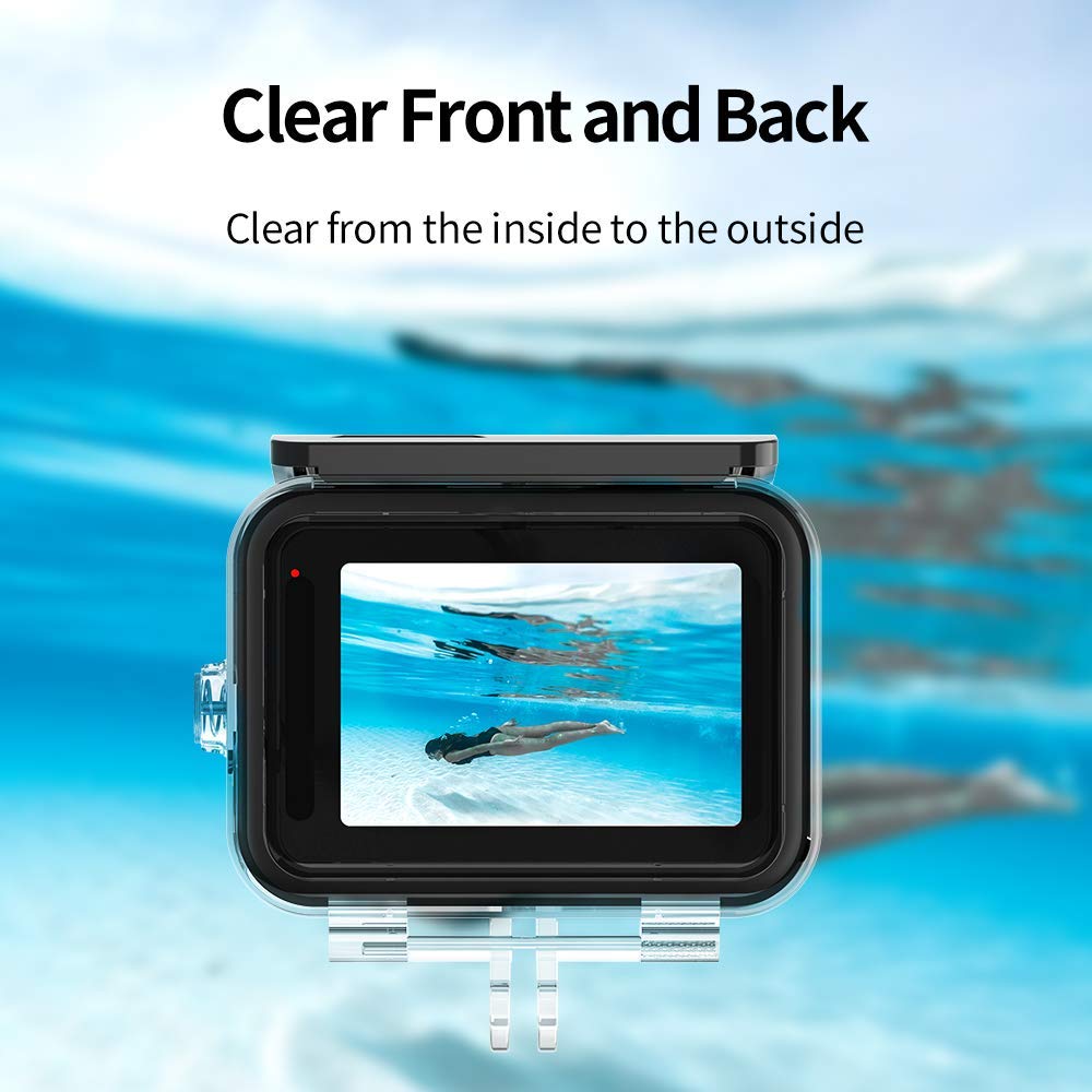 HIFFIN® Waterproof Housing Case for GoPro Hero 9 Black(2020), 196FT/60M Waterproof Case Diving Protective Housing Shell for GoPro Action Camera