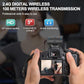 LENSGO 318C II 2.4GHz Dual Clip on Wireless Lavalier Microphone for DSLR/SLR Camera Camcorder iPhone Android Rechargeable Lapel Mic for Video Recording...