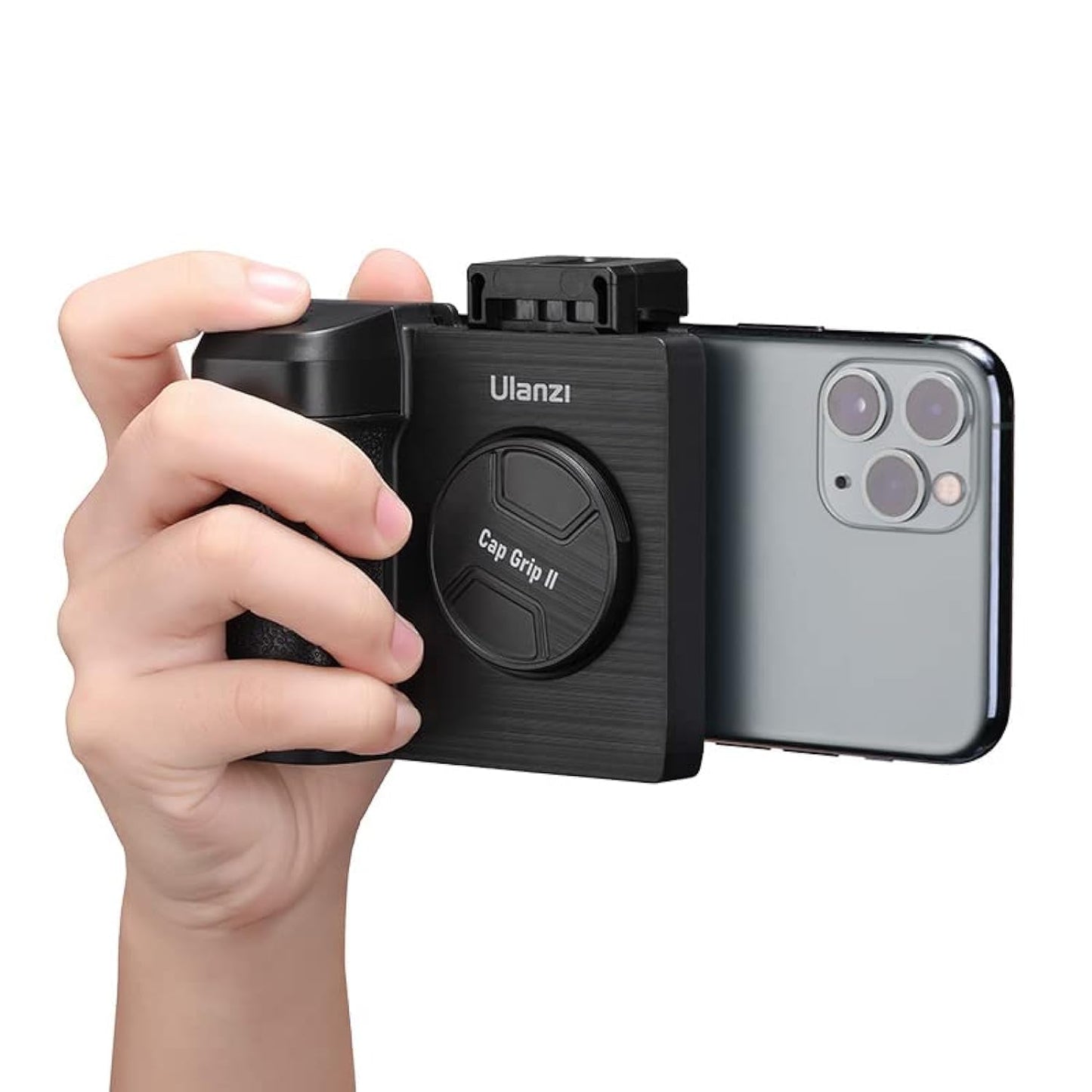 ULANZI CapGrip II Phone Camera Grip w/ Remote, Smartphone Mount, Cold Shoe – CG01