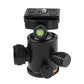 HIFFIN®Professional Metal 360 Degree Rotating Panoramic Ball Head with 1/4 inch Quick Release Plate and Bubble Level,up to 17.6pounds/8kilograms,for Tripod,Monopod,Slider,DSLR Camera,Camcorder