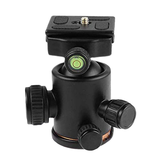 HIFFIN®Professional Metal 360 Degree Rotating Panoramic Ball Head with 1/4 inch Quick Release Plate and Bubble Level,up to 17.6pounds/8kilograms,for Tripod,Monopod,Slider,DSLR Camera,Camcorder