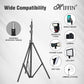 HIFFIN® Light Stand Kit - 9 feet (2 Light Stands) Metal Colour Black 9 feet, Portable & Foldable, Indoor & Outdoor Shoot, Heavy Duty, Photography & Videography