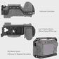 HIFFIN Metal Cage Compatible with Sony Alpha A6700, Precision Fit, Arca-Type Quick Release Base, 1/4" & 3/8" Screw Mounts, Cold Shoe for Microphone, Monitor & Light Expansion