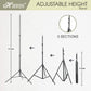 HIFFIN Photography Backdrop Stand Kit (9ft*9ft) with Black (8*12) Muslin Support System
