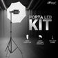 HIFFIN Warm White Porta 350Watt (7 X 50w) LED Light Kit, Low Power Consuming LED Panels Light, for Photo Video Indoor Outdoor Shoot (Porta Light Kit Set of 1)