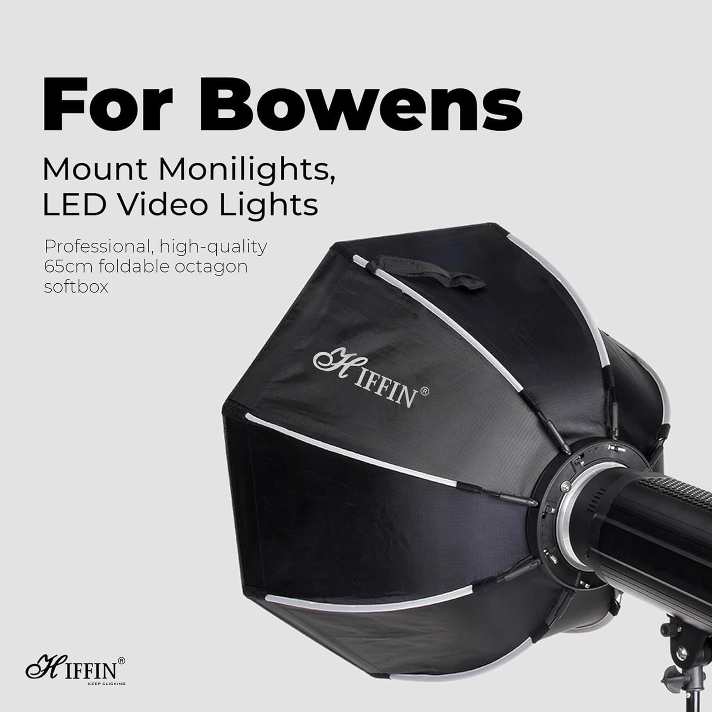 90cm Bowens Mount Octagon Softbox, Quick Release, Portable Light Diffuser for Flash & LED Lights