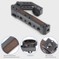 HIFFIN Handle Quick Release Handgrip for Camera Cage Rig with 3/8" ARRI locating pins, Anti-Off Design, and a Durable Leather-Metal Grip.