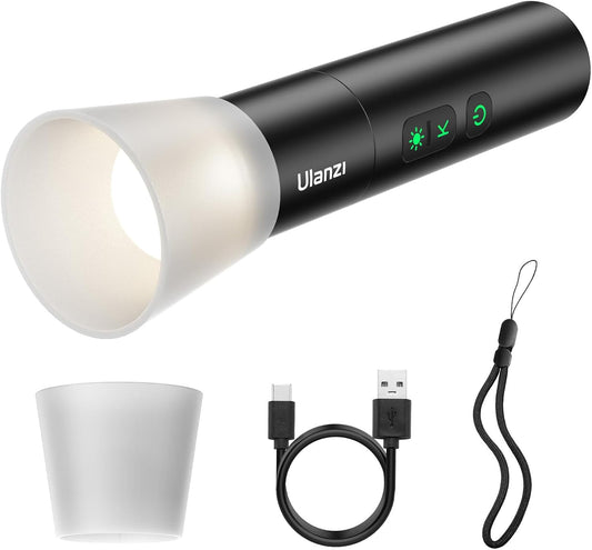 Ulanzi LM07 LED Flashlight 2000K-8000K, Bi-color, 2000mAh, Zoomable