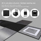 HIFFIN 40X40CM Portable Light Tent with Magnet LED Strips and Background White, Black, Light Yellow