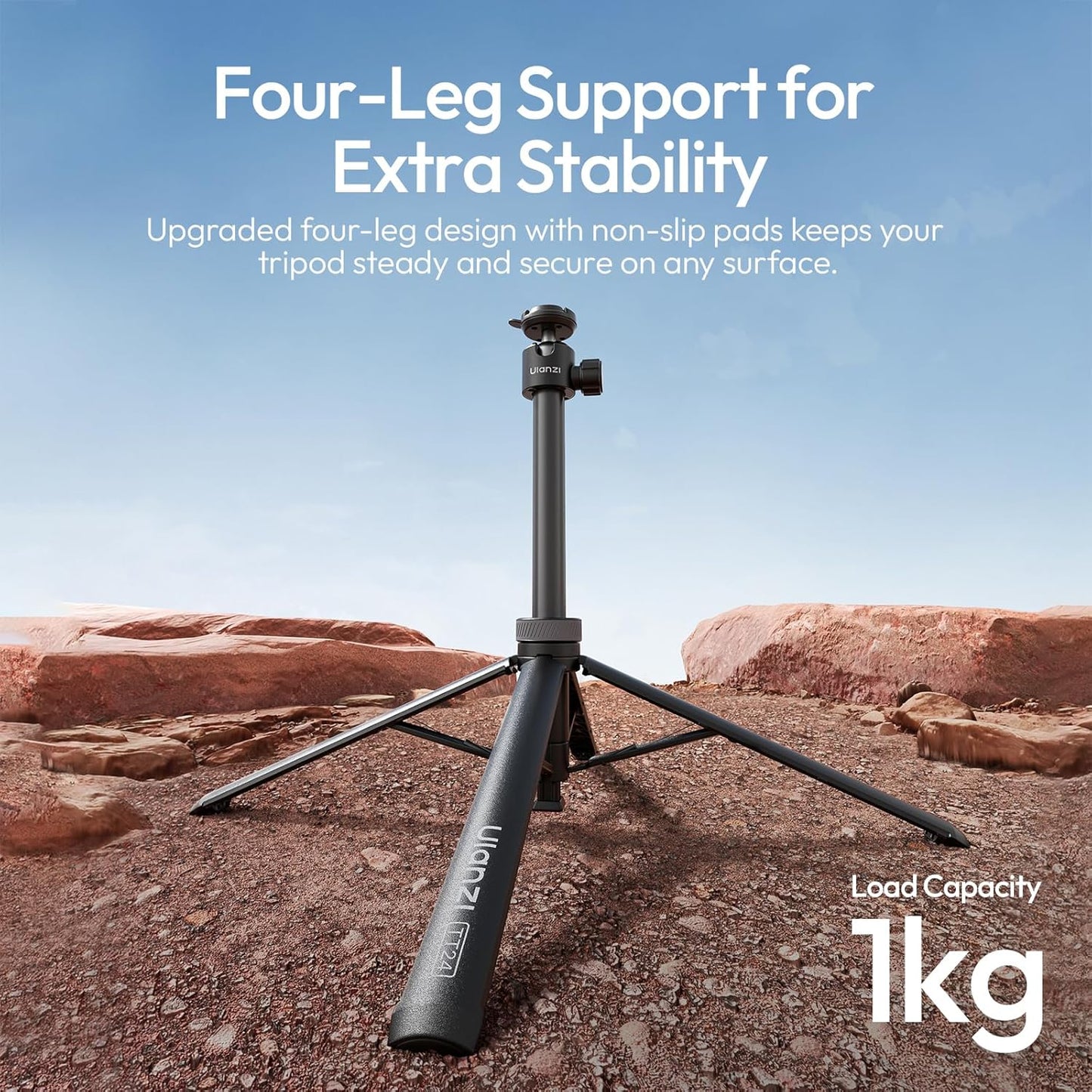 Ulanzi TT24 Tripod, CKA Quick for DJI Pocket 3/Osmo Action/GoPro/Insta360