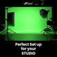 HIFFIN Green White Black Screen Backdrop with Stand, 203.2MM X 304.8MM (8FT X 12FT) Wide Green Screen Backdrop with 228.6MM X 228.6MM (9Ft X 9Ft) wide Photo Backdrop Stand