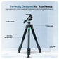 HF-999 Professional Portable Tripod Monopod with 3 Way Pan Head