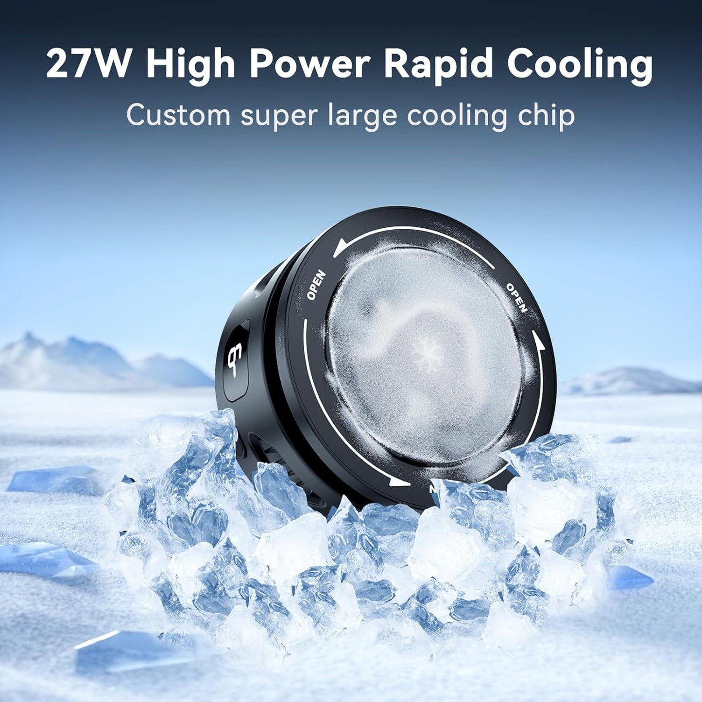 TELESIN Magnetic Phone Cooler for Gaming & Streaming, Semiconductor Cooling, Wireless Charging