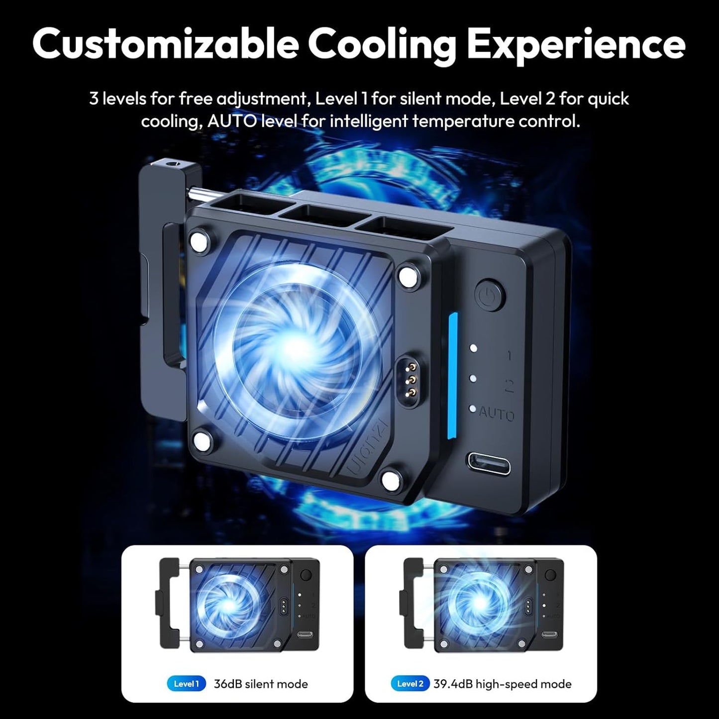 ULANZI CU01 Camera Cooler Kit DSLR/Mirrorless, Fan, 3000mAh, 3 Speeds, Auto Temp