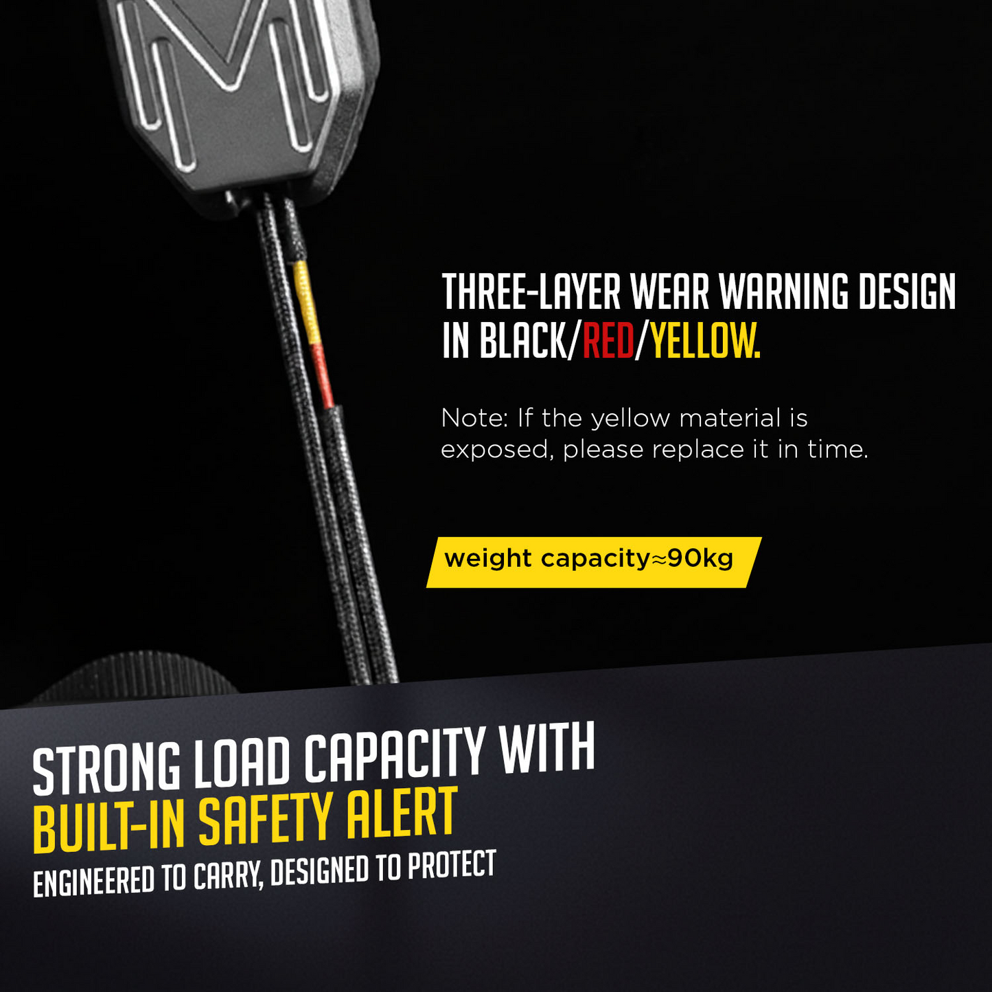 2-in-1 Camera Shoulder & Wrist Strap, 1.5" Wide with Magnetic Buckle, 90kg Load