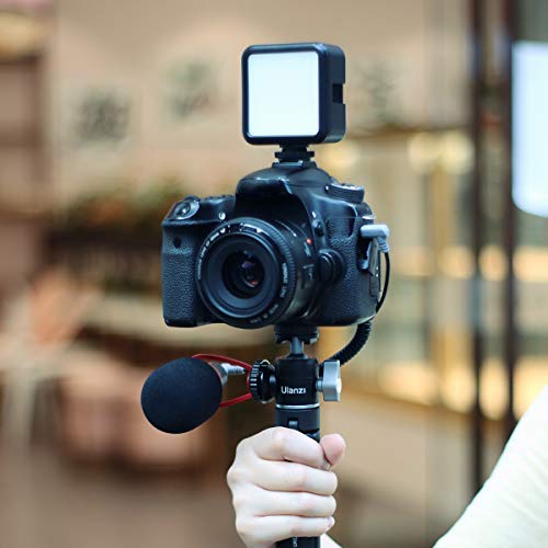 ULANZI U-60 Mini Ball Head, Dual Cold Shoe Mount, Aluminum Alloy 360° Swivel