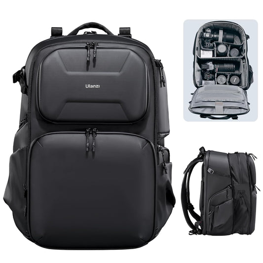 BP10 Hardshell Camera Backpack, Waterproof, 35L, for DSLR, Laptop, Black