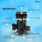 HIFFIN®Professional Metal 360 Degree Rotating Panoramic Ball Head with 1/4 inch Quick Release Plate and Bubble Level,up to 17.6pounds/8kilograms,for Tripod,Monopod,Slider,DSLR Camera,Camcorder