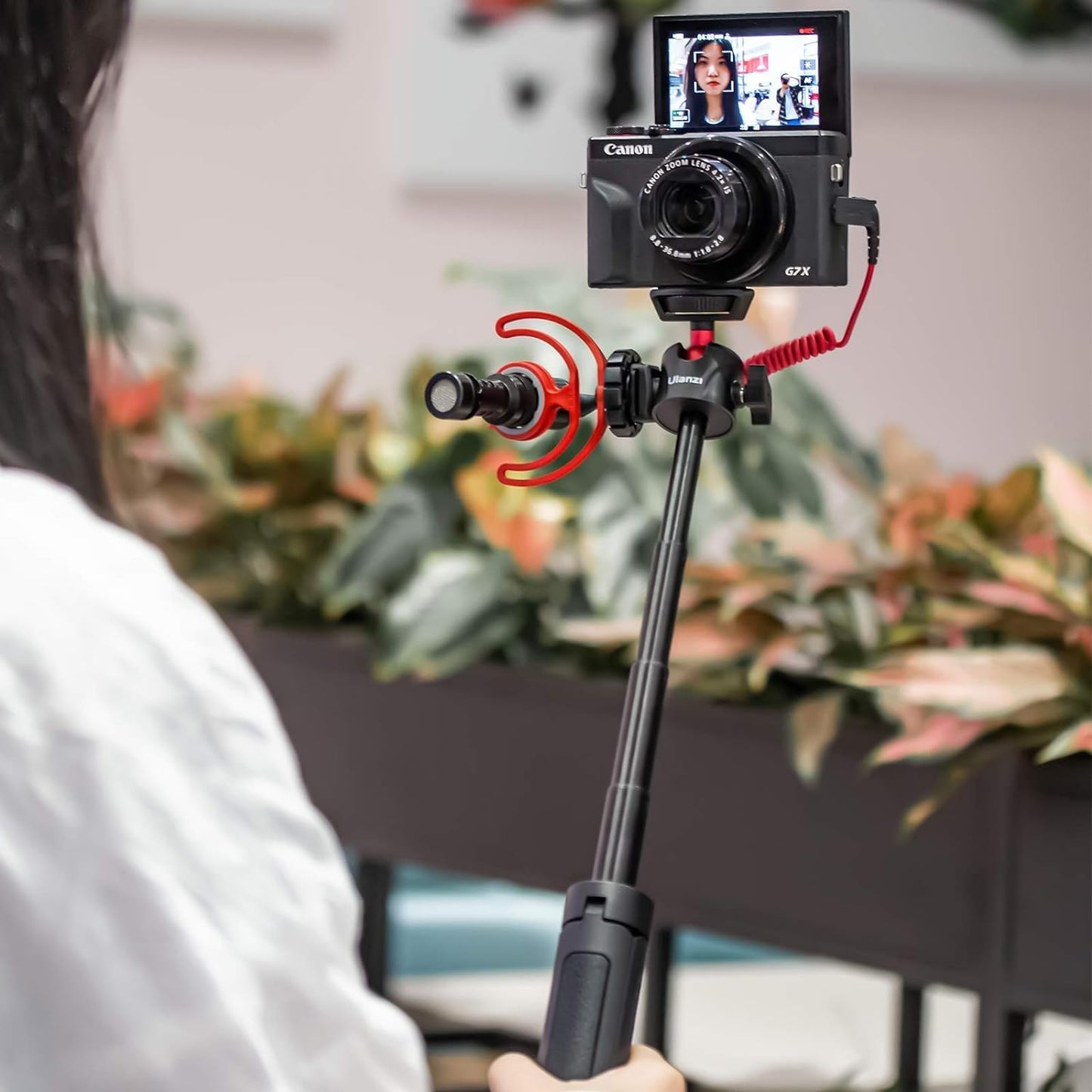 Ulanzi MT-16 Camera Tripod Stand Holder, Mini Tabletop Tripod Selfie Stick with Cold Shoe Travel Tripod