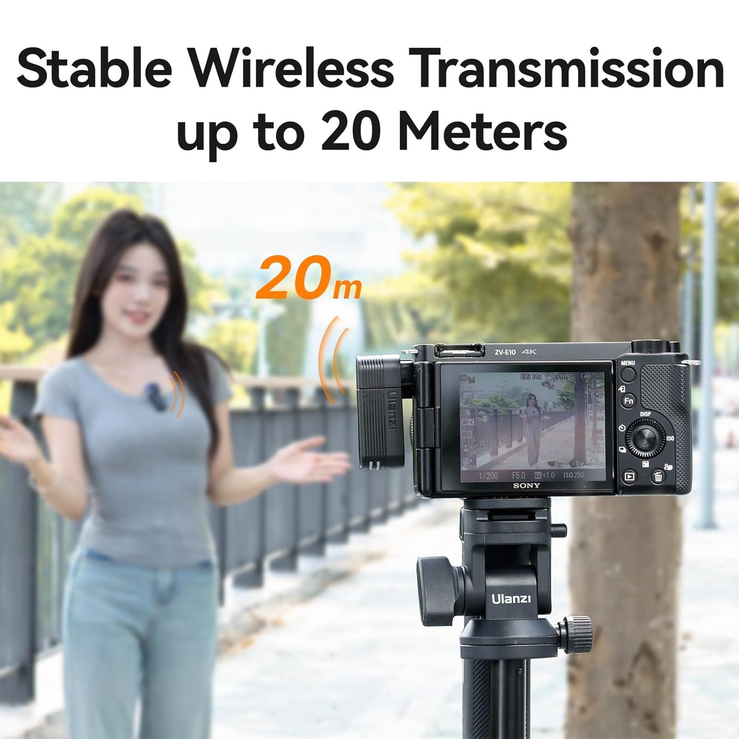 ULANZI A100 Wireless Lavalier Microphone