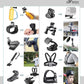 HIFFIN Branded 65 in 1 Compatible for GoPro, Sony Action Cam, Nikon, Garmin, Ricoh Action Cam, SJCAM, iPhone and Android | Epic Photo Shooting