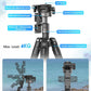ULANZI MT-63 57" Foldable Tripod, 2-in-1 Clip, 5KG Load, Ball Head