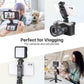 Uanzi ST-06S Universal Smartphone Mount with 2 Cold Shoes, 360° Rotation, Adjustable Clip