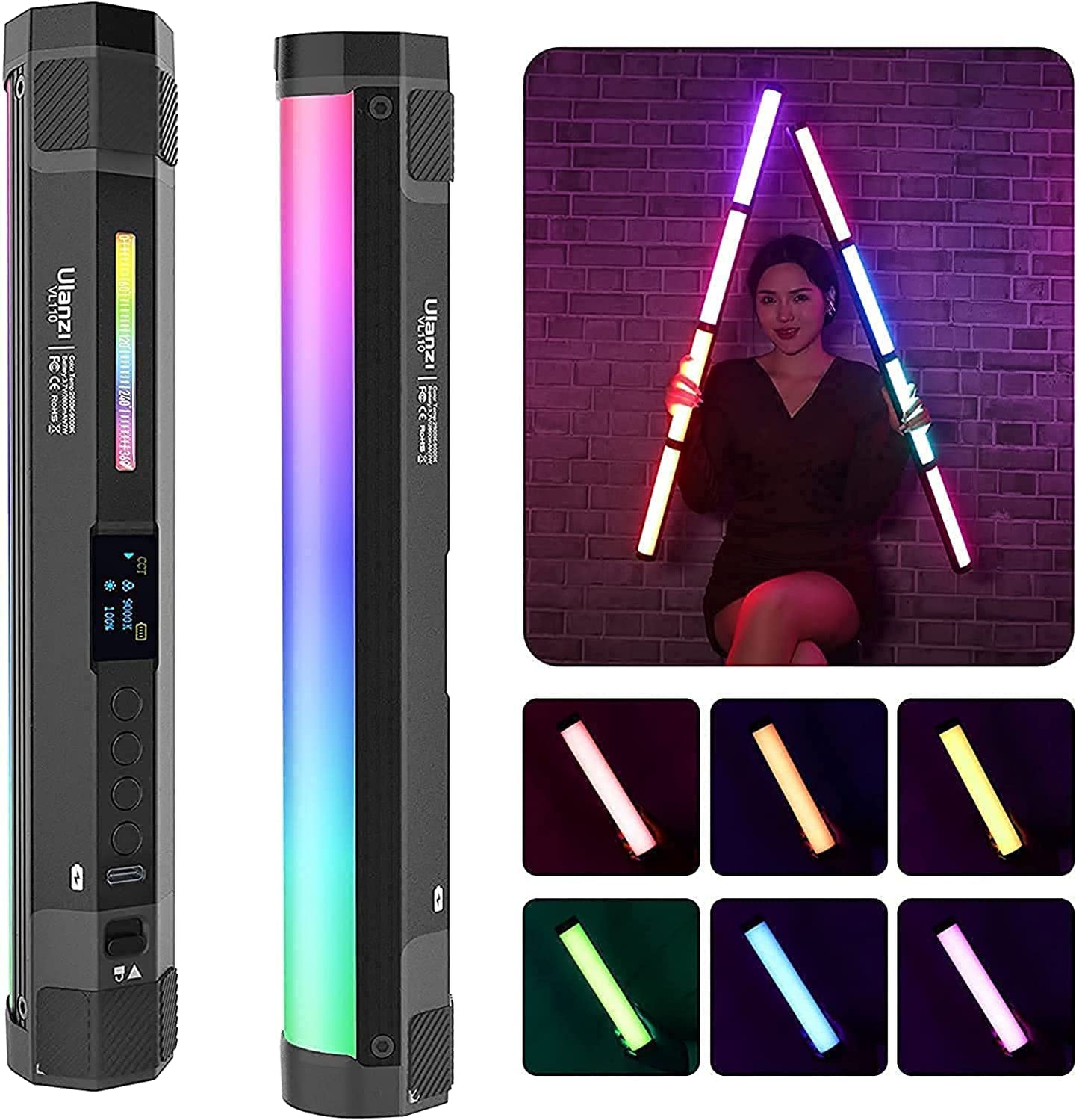 Ulanzi VL110 Magnetic RGB LED Tube Light (9.4")