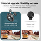 TELESIN Camera Clamp Handlebar Bike Mount 360° Double Ballhead Magic Arm with 1/4"-20 Thread for Motorcycle Monitor Canon Nikon DSLR/Gopro/LED Lights/Ronin-M/Ronin MX/Freefly