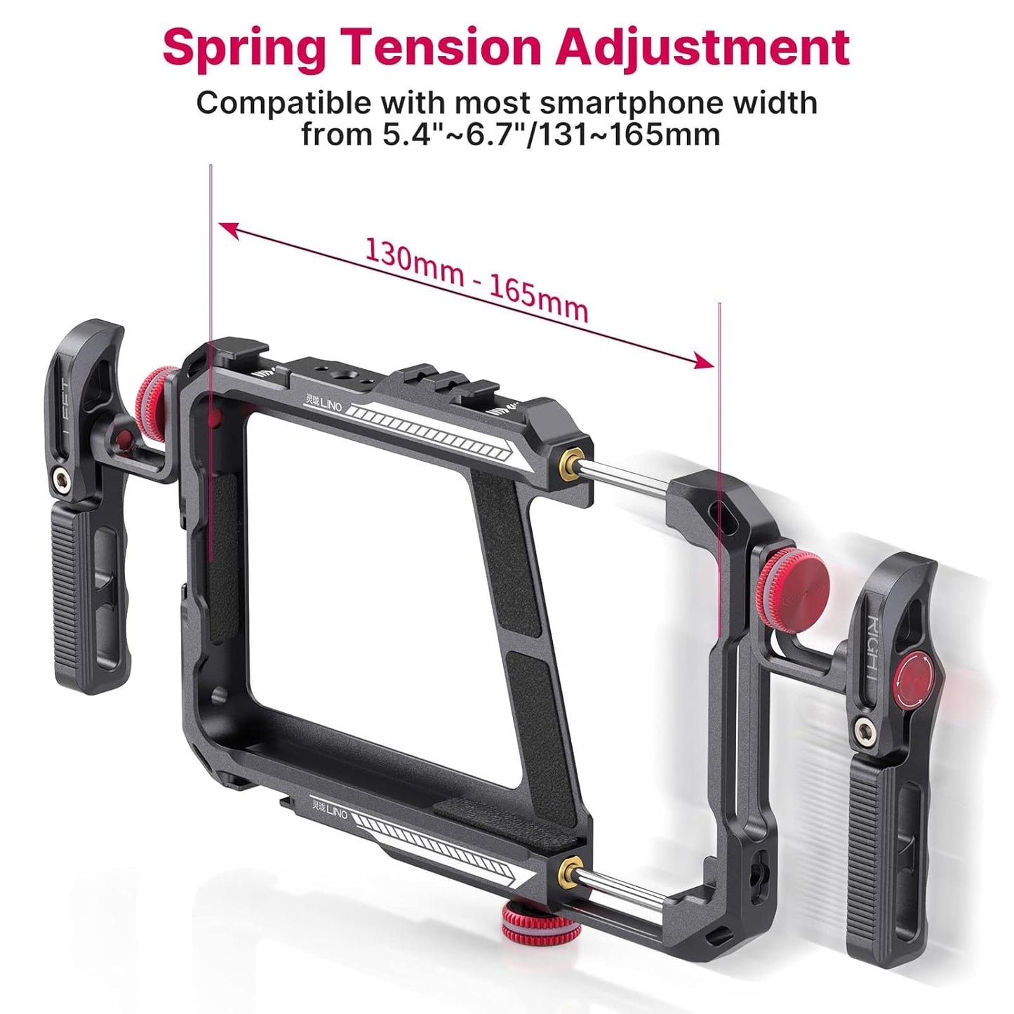 ULANZI Lino Smartphone Video Rig with Handles for iPhone 13, 8 Plus