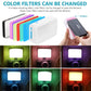 ULANZI VL120 Bi-Color LED Camera Light, Portable with 6 Color Filters, 3100mAh